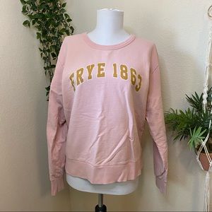 Frye Classic Sweatshirt 1863 Crewneck Pink Large